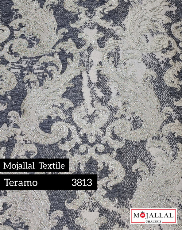 پارچه مبلی مجلل طرح گل شانل_پارچه مبل مناسب برند مجلل