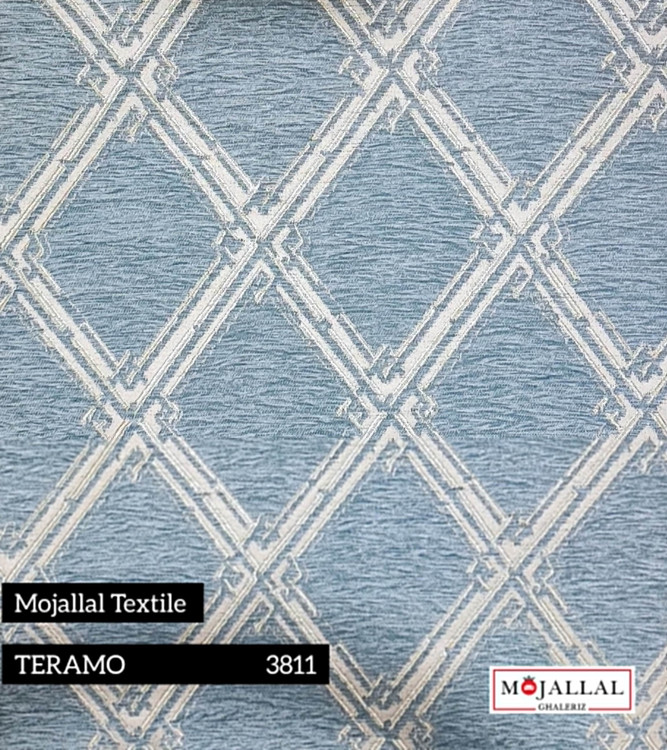 پارچه مبلی شنل طرح لوزی درشت_پارچه مبلی برند مجلل_پارچه مبل با قیمت مناسب_پارچه مبل لوزی_برند مجلل