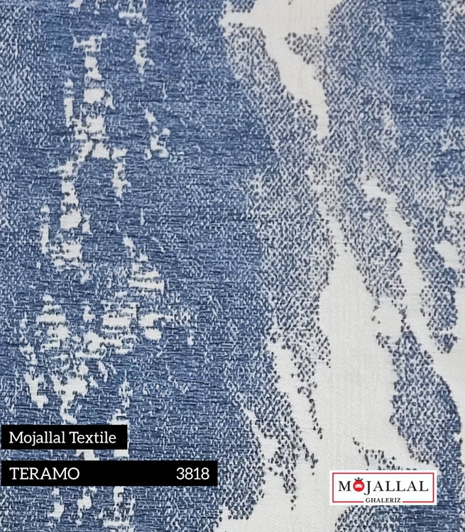 پارچه مبلی طرح پتینه درشت_پارچه مبلی شانل_پارچه مبلی مجلل_برند مجلل_پارچه مبل قیمت مناسب_پارچه مبلی آبی_پارچه مبل مناسب دکور پرده_پارچه مبلی خاص و زیبا_طرح پتینه درشت_برند مجلل