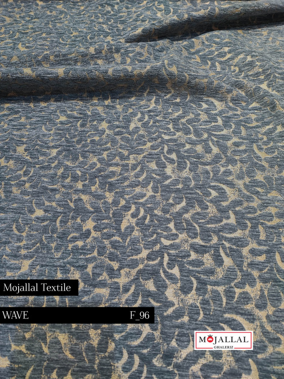 قیمت و خرید پارچه مبلی شانل گل درهم رنگ آبی_پارچه مبلی برند مجلل