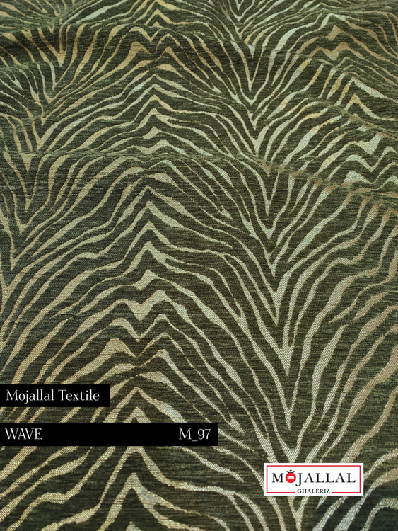 قیمت و خریدش پارچه مبلی شانل طرح موجدار رنگ سبز_قیمت و خرید پارچه مبلی لاکچری