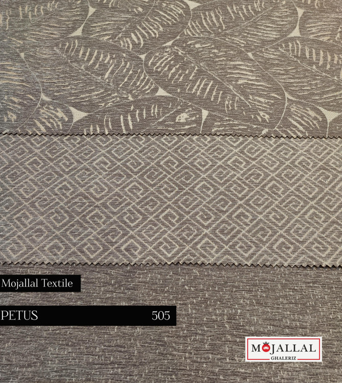 قیمت و خرید پارچه مبلی پتوس در سه طرح و رنگ طوسی_قیمت و خرید پارچه مبلی شانل از برند مجلل