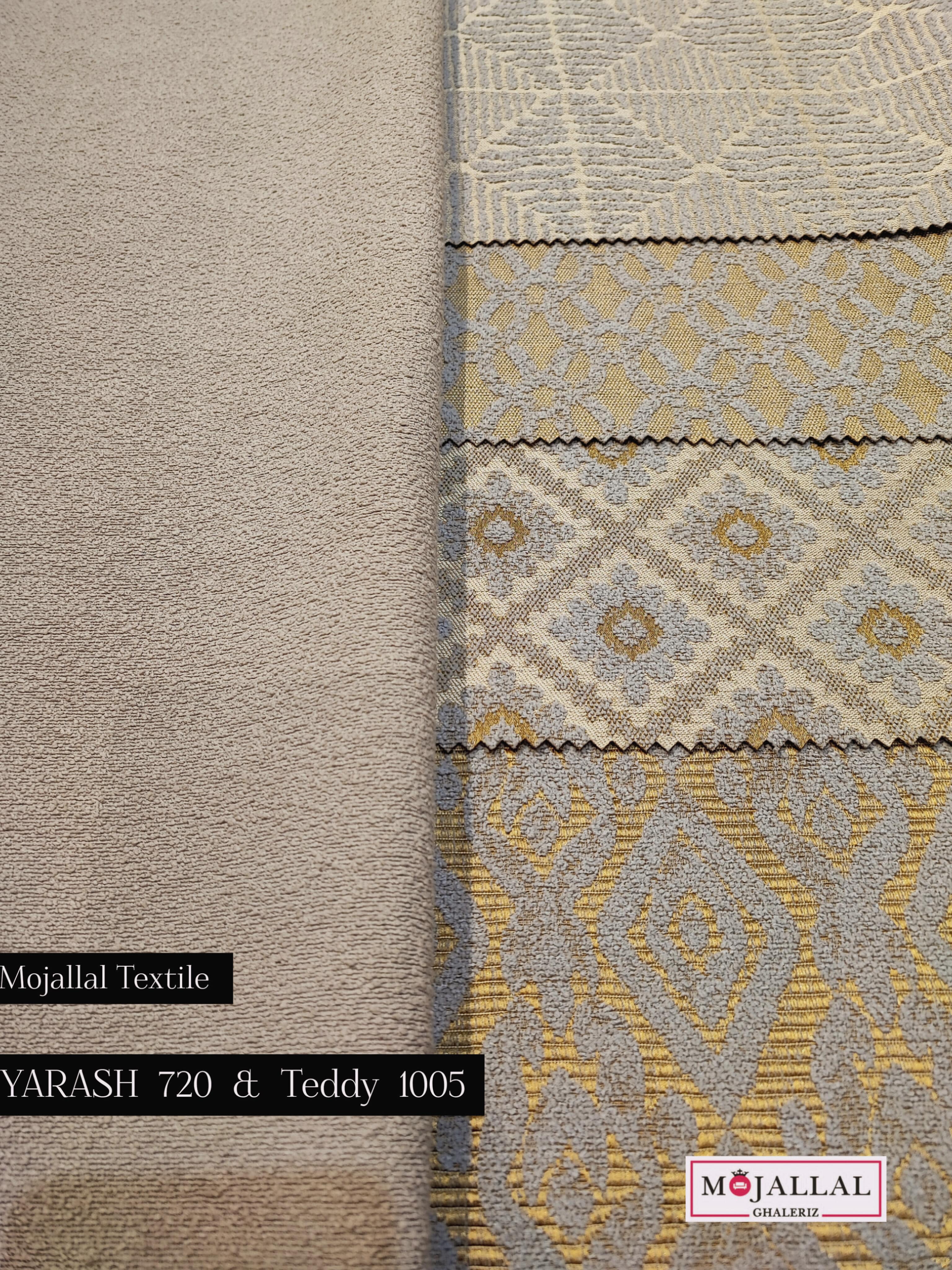 قیمت و خرید پارچه مبلی یاراژ در چهار طرح و یک ساده تدی_قیمت و خرید پارچه مبلی مناسب و ارزان