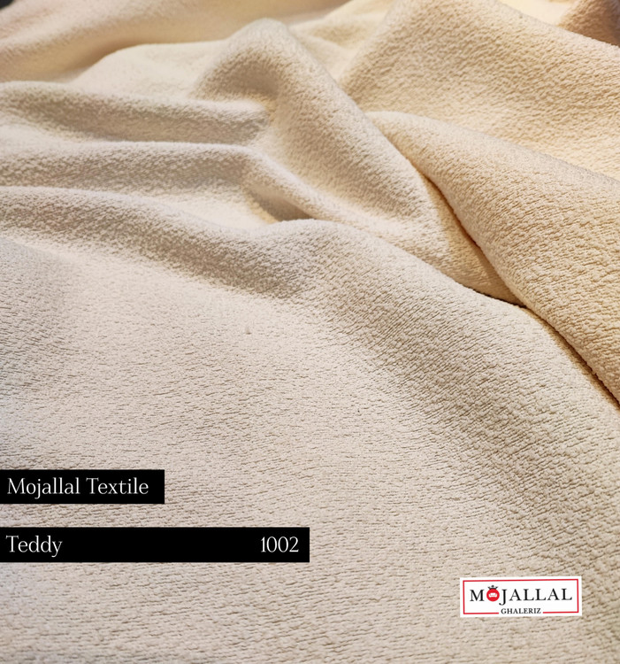 قیمت و خرید پارچه مبلی شانل تدی رنگ شیری_تولید و پخش پارچههای مبلی تدی برند مجلل