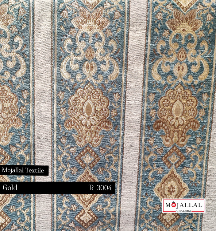 قیمت و خرید پارچه مبلی دو شانل گلد طرح راه نگ آبی و نقرهای_پارچه مبلی با قیمت مناسب و کیفیت بالا