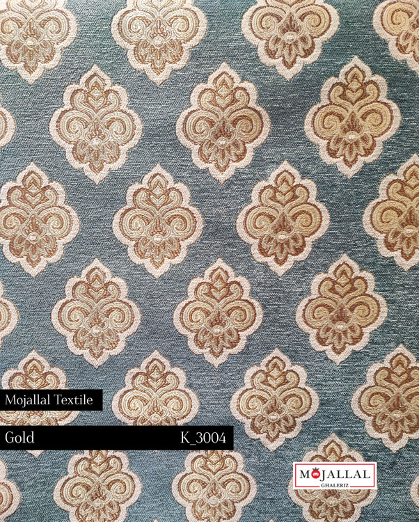 قیمت و خرید پارچه مبلی دو شانل گلد طرح لوزی_قیمت و خرید پارچه مبلی شانل ویسکوز ترکیب رنگ آبی و نقرهای