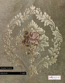 پارچه مبلی تک گل ابریشم مصنوعی_قیمت و خرید پارچه مبلی شانل ویسکوز تک و رنگ زیتونی