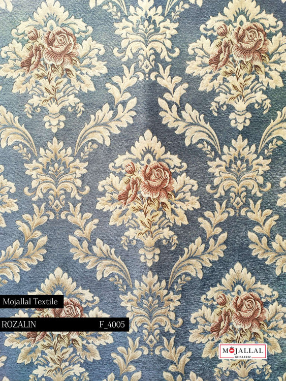 قیمت و خرید پارچه مبلی شانل ویسکوز طرح سه گل چهارگل رنگ آبی_پارچه مبلی با قیمت مناسب و کیفیت بالا