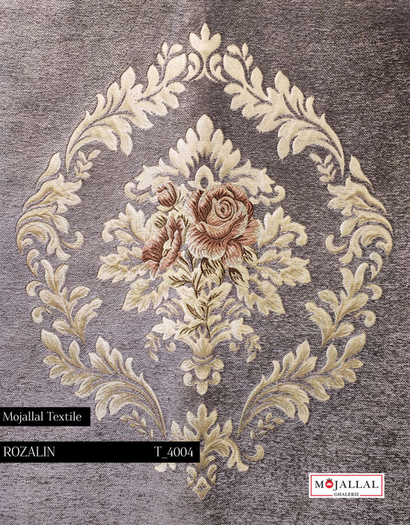 قیمت و خرید پارچه مبلی تک گل رنگ طوسی یاسی شانل ویسکوز_پارچه مبلی با کیفیت بالا و قیمت مناسب