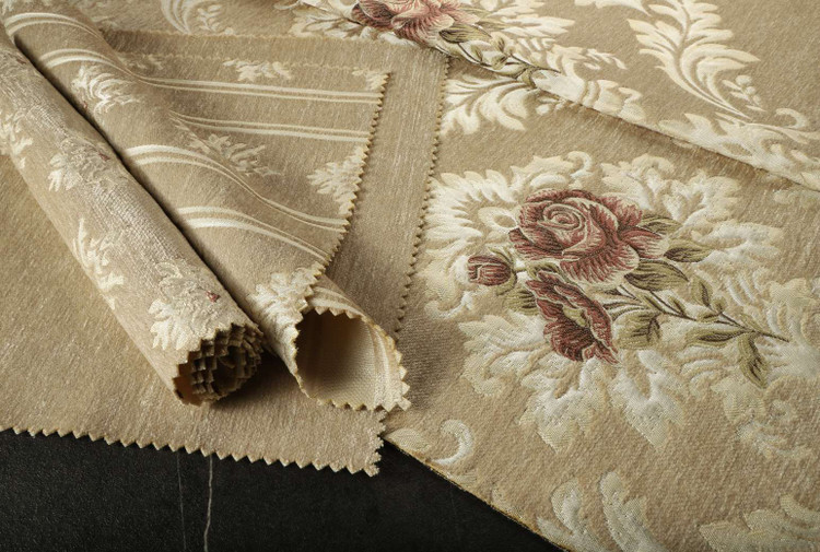 قیمت و خرید پارچه مبلی شانل رزالین در چهار طرح و یک ساده رنگ کرم با کیفیت بالا و قیمت مناسب