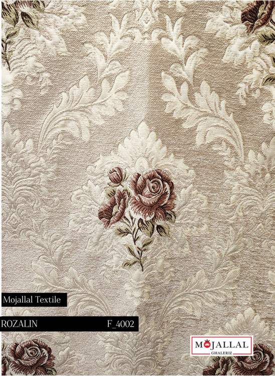 قیمت و خرید پارچه مبلی شانل ویسکوس طرح گل رنگ کرم_پارچه مبل با قیمت مناسب و کیفیت بالا