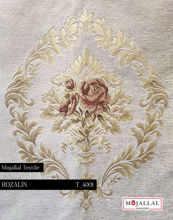 قیمت و خرید پارچه مبلی شانل تک گل_قیمت و خرید پارچه مبلی شانل ویسکوز رنگ نقرهای تک گل