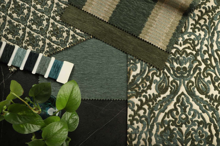 قیمت و خرید پارچه مبلی دو شانل آراد ترکیب دو رنگ بافته شده در سه طرح و دو ساده