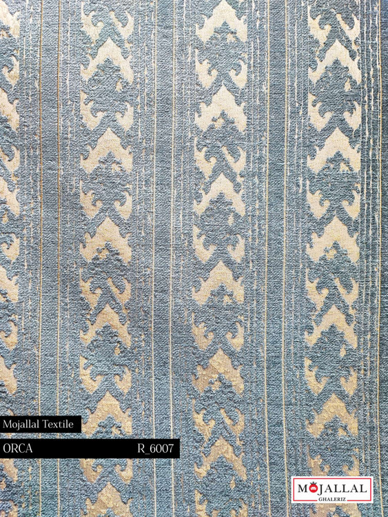 قیمت و خرید پارچه مبلی شانل ابریشمی رنگ آبی _پارچه مبلی با قیمت مناسب و کیفیت بالا _پارچه ترکیب شانل و کریستال